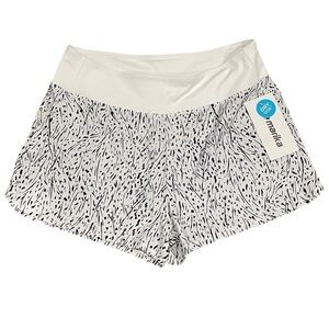 Marika Black and White Athletic Shorts